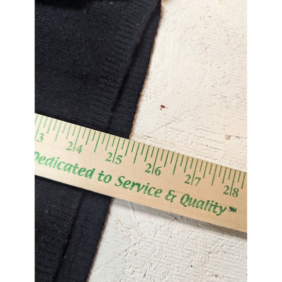 Charter Club 100% Cashmere Black Duster Cardigan - Womens L Open Front - Picture 9 of 11